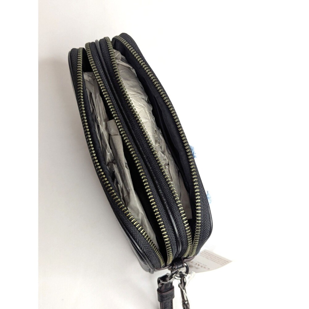 Coach Crossbody Clutch Bag In Canyon Quilt Denim Patchwork Leather NWT - Picture 6 of 8